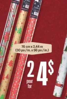 Jean Coutu Magi decor assorted gift wraps offer
