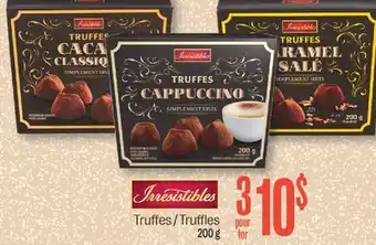 Jean Coutu Irresistibles truffles offer