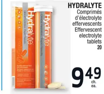 Jean Coutu Hydralyte effervescent electrolyte tablets offer