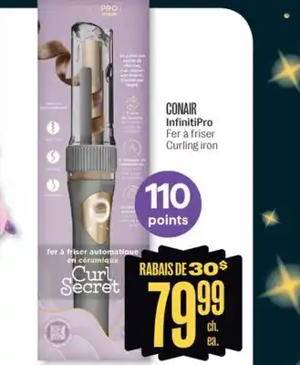 Jean Coutu Conair infinitipro curling iron offer