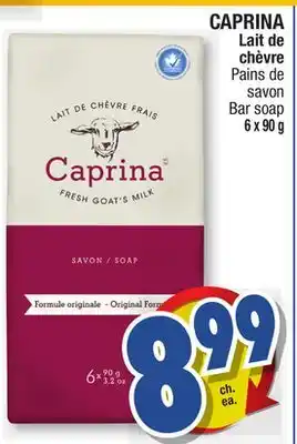Jean Coutu Caprina lait de chèvre bar soap offer