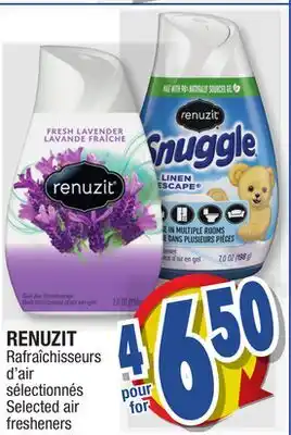 Jean Coutu Renuzit selected air fresheners offer