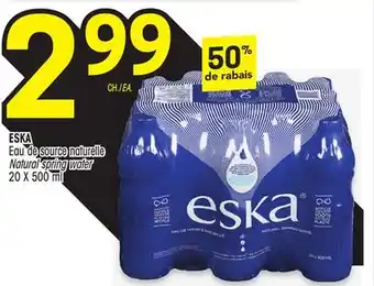 Uniprix Eska eau de source naturelle/natural spring water offer