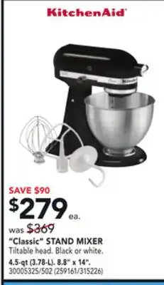 RONA Kitchenaid classic stand mixer offer