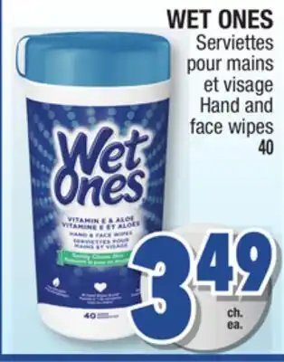 Jean Coutu Wet ones hand and face wipes offer