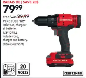 RONA Craftsman 1/2 drill offer