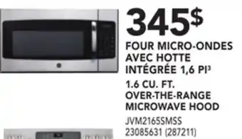 RONA Ge appliances 1.6 cu. ft. over-the-range microwave hood offer