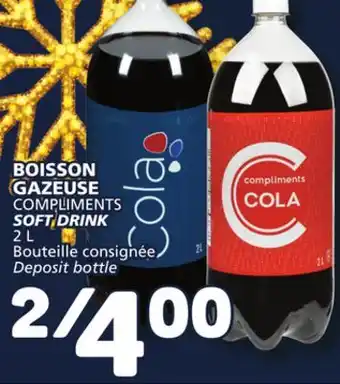 Marché Bonichoix Compliments soft drink offer