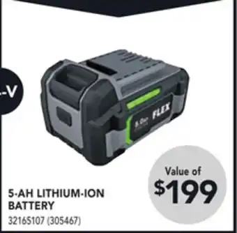 RONA Flex 5-ah lithium-ion battery offer