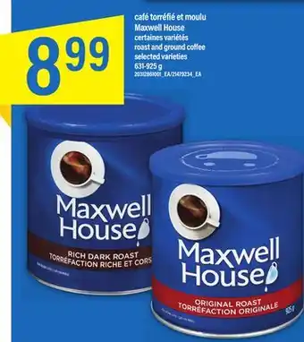 Maxi Café torréfié et moulu maxwell house offer