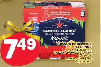 Marché Bonichoix Sanpellegrino italian sparkling drink offer