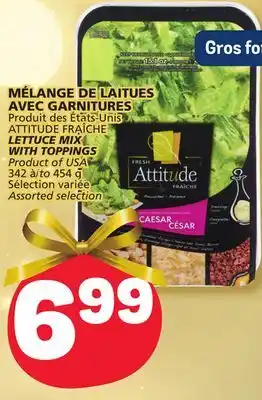 Marché Bonichoix Attitude fraîche lettuce mix with toppings offer