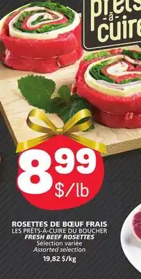 Marché Bonichoix Fresh beef rosettes offer