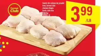 Maxi Hauts de cuisse de poulet frais, format club offer