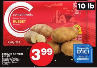 Marches Tradition Russet potatoes offer
