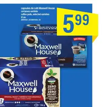 Maxi Capsules de café maxwell house offer