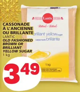 Marché Bonichoix Lantic old fashioned brown or brilliant yellow sugar offer