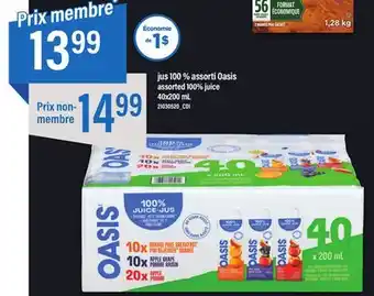 Maxi Jus 100 % assorti oasis offer
