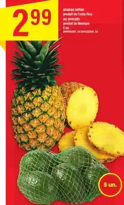 Maxi Ananas entier produit du costa rica ou avocats 5 un offer