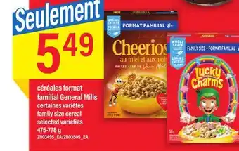 Maxi Céréales format familial general mills offer