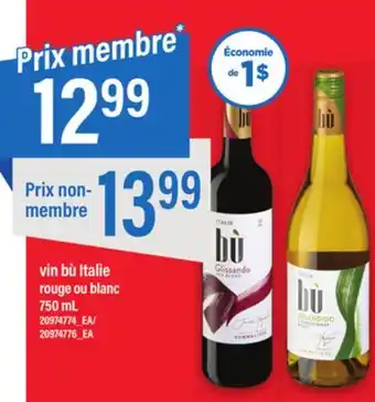 Maxi Vin bù italie rouge ou blanc offer