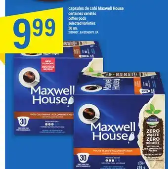 Maxi Capsules de café maxwell house, 30 un offer