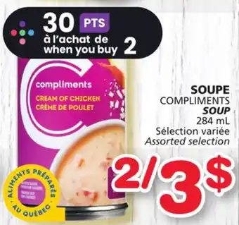 Marches Tradition Compliments soup offer
