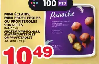 Marches Tradition Panache frozen mini-eclairs, mini-profiteroles or profiteroles offer