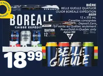 Marché Bonichoix Belle gueule quatuor or boréale expédition beer offer