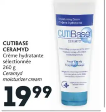 Brunet Cutibase ceramyd crème hydratante sélectionnée offer
