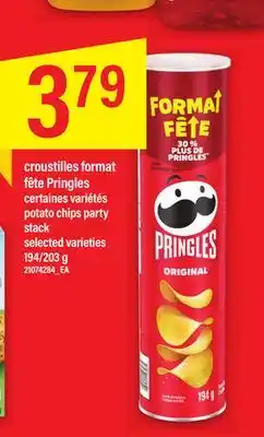 Maxi Croustilles format fête pringles offer
