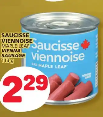 Marché Bonichoix Maple leaf vienna sausage offer