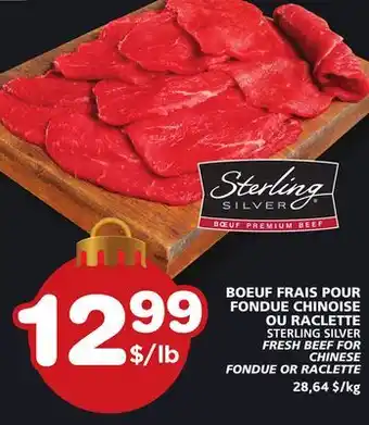 Marches Tradition Sterling silver fresh beef for chinese fondue or raclette offer