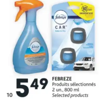 Brunet Febreze produits sélectionnés offer