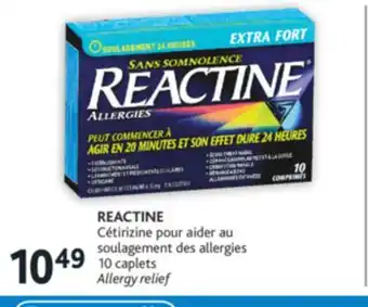 Brunet Reactine cétirizine pour aider au soulagement des allergies offer