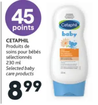 Brunet Cetaphil produits de soins pour bébés sélectionnés offer