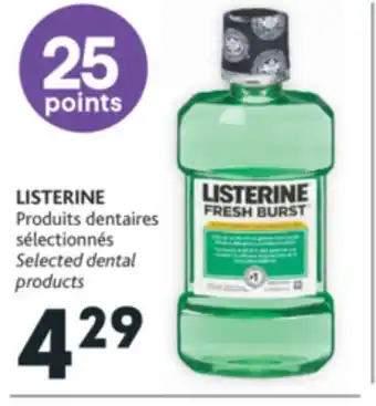 Brunet Listerine produits dentaires sélectionnés offer