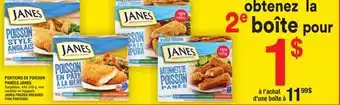 Super C Portions de poisson panées janes | janes frozen breaded fish portions offer