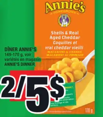 Super C Dîner annie's | annie's dinner offer