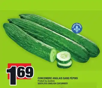 Super C Concombre anglais sans pépins | seedless english cucumber offer