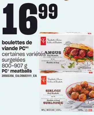 Provigo Boulettes de viande pc, 800-907 g offer