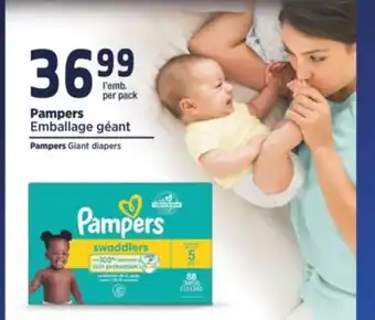 Jean Coutu Pampers giant diapers offer