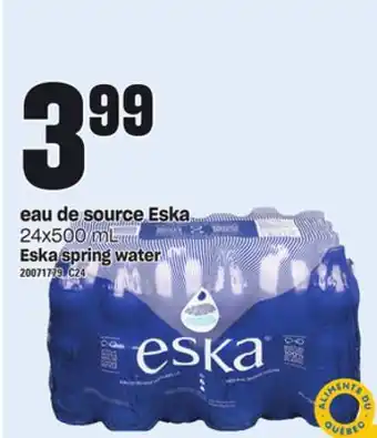 Provigo Eau de source eska, 24x500 ml offer