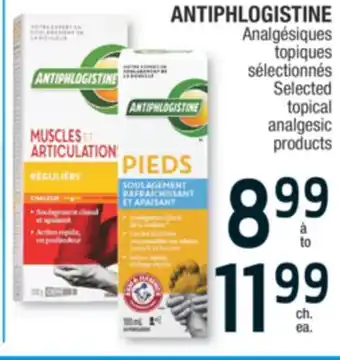 Jean Coutu Antiphlogistine selected topical analgesic products offer