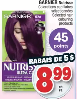 Jean Coutu Garnier nutrisse selected hair colouring products offer