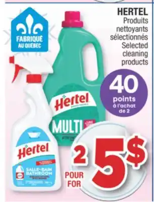 Jean Coutu Hertel selected cleaning products offer