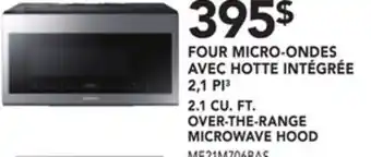 Réno Dépôt Samsung 2.1 cu. ft. over-the-range microwave hood offer