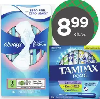 Proxim Always, tampax offer