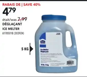 Réno Dépôt Project source ice melter offer