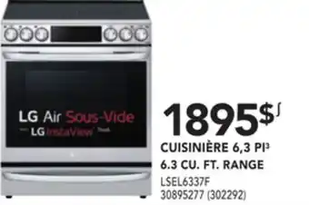 Réno Dépôt Lg 6.3 cu. ft. range offer